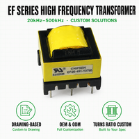 Transformateur de puissance haute tension à faible perte et haute fréquence EF25 pour alimentation à découpage SMPS et éclairage LED, fabricant de PCB