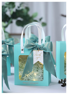 Custom Logo Printed Biodegradable Recyclable Wedding Thank You Gift Packaging Kraft Paper Gift Box with Processing Window