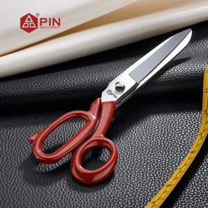 Ciseaux de broderie de style brésilien PIN Pintzi, grands ciseaux en acier inoxydable pour couper le <span class=keywords><strong>tissu</strong></span>, poignées en caoutchouc, ciseaux de couture - Product Image 1