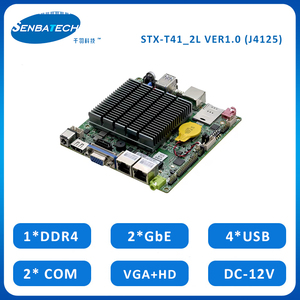 Placa madre CPU Celeron J4125 procesador VGA + HD + LVDS nano-itx todo en una placa base - Product Image 2