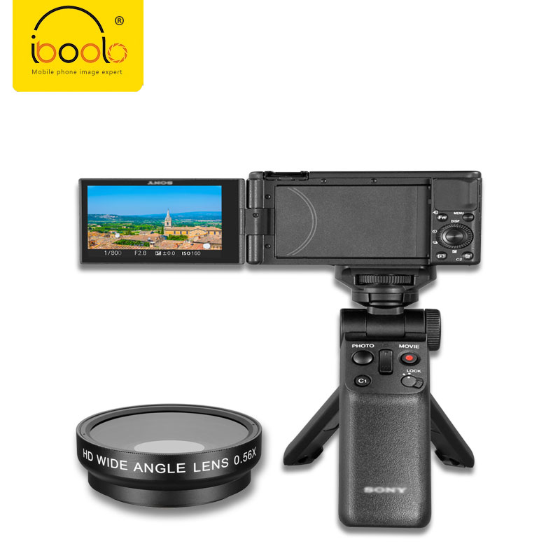 2020 Iboolo factory 0.56x широкий угол 140 градусов Внешний объектив для видеокамеры sony