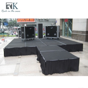 เวทีพกพาขนาดใหญ่แบบโมดูลาร์พร้อมผ้าม่าน  แท่นเวทีสำหรับคอนเสิร์ตกลางแจ้ง งานแต่งงาน และงานปาร์ตี้ - Product Image 4