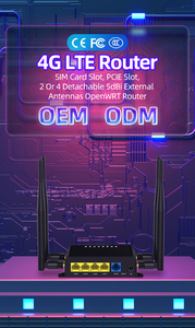 Router 4G Industriale con Slot SIM, 300Mbps, 4 Porte LAN 10/100/100M, Compatibile OpenWrt, <span class=keywords><strong>Modem</strong></span> 4G con Slot SIM, Router WiFi - Product Image 2