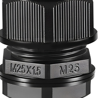 SY JAR-K-M50-38 Presse-étoupes IP68 à filetages métriques en nylon plastique noir M12 M16 pour M20 M22 M25 M27 M32 M40 M50 M63