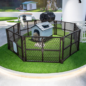 Matériau plastique bon marché cage d'intérieur pour animaux de compagnie cage <span class=keywords><strong>chenil</strong></span> clôture avec portail pour chien chat - Product Image 2