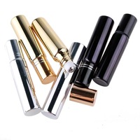 SUMEEAR Mini Botella de Vidrio Redonda de 10 ml con Rodillo para Aceites Esenciales UV, para Perfume en Roll-on, Atomizador de Perfume, Splashal al por Mayor, Decantadores