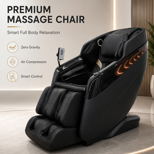 Health Care Hot Compress Vibration 3d 4d Music 10D Shiatsu S+L Shape Leg <b>Zero</b> <b>Gravity</b> PU <b>Chair</b> - Product Image 1