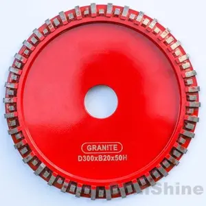 300mm diamante segmentado perfil de rueda
