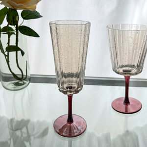 Lot de verres à vin martelés pour mariage, en cristal sans plomb, flûtes à <span class=keywords><strong>champagne</strong></span> - Product Image 3