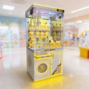 Máquina de grúa de garra de metal para juegos recreativos operada con monedas, máquina expendedora de juguetes, venta al por mayor de fábrica de animación Baihui, barata para parques de atracciones - Product Image 6