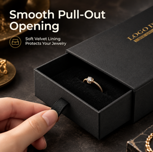 Caja de Cartón Rígido Personalizada con Cierre Magnético y Cinta para Joyería y Embalaje de Ropa de Lujo Bee, para Reconocimiento de Marca - Product Image 3