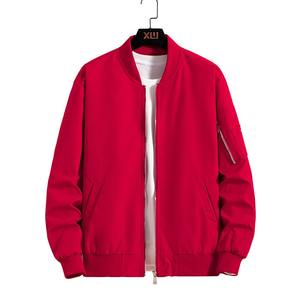 Chaqueta de bombardero táctica en blanco con cremallera para hombre, ropa de calle, chaqueta de piloto de vuelo con estampado bordado personalizado - Product Image 4