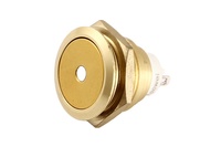 TOOWEI Interrupteur à bouton-poussoir en acier inoxydable IP67 19 mm 2A 250VAC pour voiture bateau