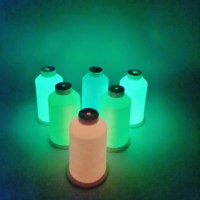 Fil Lumineux 150d/2 en Polyester pour Broderie et Couture – Kit de Fil qui Brille dans le Noir pour des Projets Ludiques