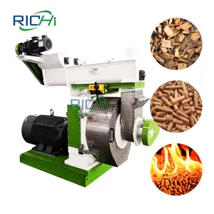 RICHI Efficient 5-6 T/H Biomass Hops Wood Straw Pelletizing Equipment