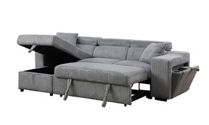 Js kéo ra L hình dạng đảo ngược <span class=keywords><strong>Sofa</strong></span> giường với lưu trữ <span class=keywords><strong>Chaise</strong></span> sạc không dây <span class=keywords><strong>sofa</strong></span> cắt đồ nội thất phòng khách - Product Image 3