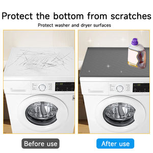 Tapis de protection supérieur en silicone lavable pour laveuse et sécheuse Tapis de rangement supérieur en silicone écologique pour machine à laver - Product Image 4