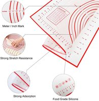 Pâte en silicone antiadhésive réutilisable Offre Spéciale personnalisée/tapis de pétrissage Rectangle tapis de pâtisserie de cuisine sécurité premier emballé dans un carton