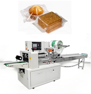 Máy đóng gói bánh mì, bánh cupcake, bánh tầng, kiểu dòng chảy, máy đóng gói màng gối cho bánh mì, bánh hamburger, bánh quy, máy gói ngang - Product Image 1