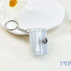 Nuevo Mini Álbum de Fotos de PVC con Diseño de Dibujos Animados, Llavero para Bolsa de Estudiante, Libro de Almacenamiento de Fotos de Identificación, 1 Pulgada, 2 Pulgadas - Product Image 6
