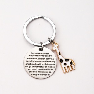 Cảm hứng đồ trang sức thép không gỉ móc chìa khóa tình bạn Quà Tặng kim loại vòng chìa khóa motivational thư quyến rũ cho bạn bè tốt nhất Quà Tặng - Product Image 2