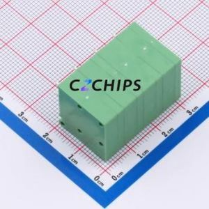 DB105R-7.5-4P-GN-S Screw Terminal Block Bent Lead Through Hole,P=7.5mm Connector 1x4P 5mm Green Right Angle Insert - Product Image 2