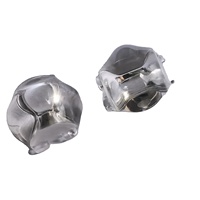 Lente lineal de un haz de PMMA de 25 mm y 23 mm, 8x120 grados / 5x120 grados, para iluminación de paredes de edificios