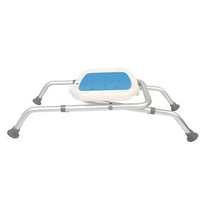 Tabouret de douche avec siège antidérapant, chaise de bain pliante bleue pour personnes âgées et handicapées, utilisation aux toilettes - Product Image 2
