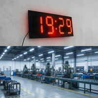 Jam Hitung Mundur Olahraga Animasi LED 4-Digit 8 Inci, Timer Balap, Tahan Air IP65, Garansi 2 Tahun, Toko Retail, Belanja
