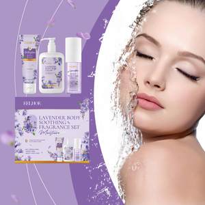 Set de cuidado corporal de lavanda, hidratante para la piel, fragancia suave, hidratante refrescante, no pegajoso - Product Image 4