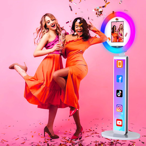 Flat Panel Photo Booth For Wedding Parties Selfie Photography Instant Print Touchscreen Wi-Fi Aluminum Alloy 3-4 People Capacity - Product Image 2