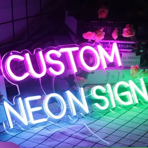 Kunden spezifische LED Neonlicht Alphabet Zeichen Willkommen Neon Beschilderung Wandbehang Neon Brief Zeichen für Store Shop Zeichen