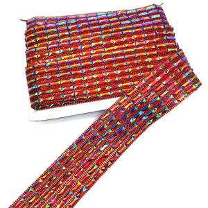 <span class=keywords><strong>Virginie</strong></span> et Tobago carnaval 2025 Costumes de carnaval artisanat Hot Fix résine rouge AB cristal Motif baguage Hot Fix appliques passementerie - Product Image 2