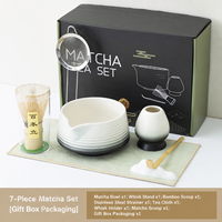 Ensemble de bols à matcha en céramique Dehua de style japonais avec bec verseur, design dégradé pour le fouettage du thé, cérémonie du thé japonaise, emballage en boîte colorée