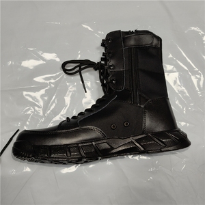 Botas de Combate Negras de Cuero Vacuno de Gamuza TSB01 Personalizadas de Marca Definite, Súper Ligeras con Cremallera Lateral, Hechas en China/Guangxi - Product Image 3