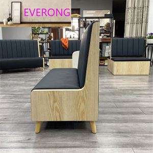 Chaises et tables modulaires pour petit restaurant, tables et chaises de restauration rapide, longues chaises de banquette de café à vendre - Product Image 6