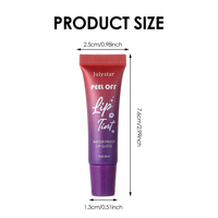 Gloss à lèvres mat longue tenue Julystar Professional Makeup, facile à appliquer, parfum fruité, waterproof, 8ml, effet peel-off.