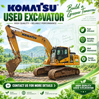 Excavatrice sur chenilles hydraulique Komatsu PC200-11M0 d'occasion de 20 tonnes, machine de construction d'occasion pour les projets miniers et de terrassement