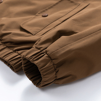 Veste d'entraîneur pour homme en polyester 100% respirant, col rabattu, 500 GSM, décontractée élégante, boutons, logo personnalisé, couleur assortie, automne