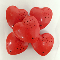 Enregistreurs vocaux numériques rouges de 30 secondes Enregistreur de module de son Modules de son en forme de coeur pour jouets en peluche