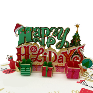 Christmas Valentine's Day <b>Gifts</b> Offset Printing Happy Holiday 3D Pop Card Handmade Paper Crafts Vietnam Custom Fairy Letters - Product Image 1
