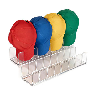 Hat <b>Storage</b> Rack Rectangle Wall Mounted 1 Layer Desktop Organizer For <b>Baseball</b> <b>Caps</b> And Flat <b>Caps</b> - Product Image 5