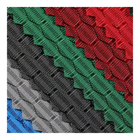 Tissu Oxford en nylon à grille nid d'abeille bicolore 420D