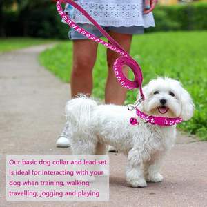 Manufacturer Wholesale Multi-colors Nylon Adjustable <b>Dog</b> Collar and <b>Leash</b> Set - Product Image 5
