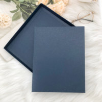 Offre Spéciale – Invitations de Mariage Pliables en Velours, Cartes de Mariage Acryliques Faits Main de Luxe avec Estampage Or et Boîte Cadeau