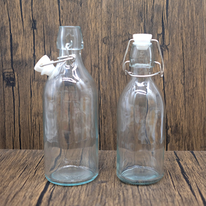 Đu <span class=keywords><strong>Top</strong></span> chai thủy tinh với clip khóa cap 200ml 250ml 500ml <span class=keywords><strong>750ml</strong></span> 1000ml Vòng dễ dàng lật nắp cho uống bia rượu Tequila Brandy - Product Image 6