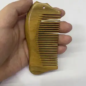 Custom Logo Factory Price Sandalwood Hair Comb Hair Style Portable Verawood Comb