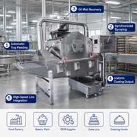 Mesin Semprot Minyak Loyang Kue dan Roti Otomatis Efisiensi Tinggi untuk Industri, Bahan Stainless Steel 304, Harga Pabrik