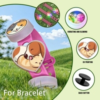 Offre Spéciale – Breloques Lumineuses 3D en PVC pour Chaussures, Animaux Kawaii, Personnalisables avec Photo HD, Durables, Imprimées UV, Accessoires de Décoration pour Sabots