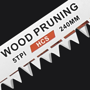 Oem ODM s1531l 240mm 5tpi sawzall lưỡi chi nhánh cắt tỉa thẳng nhanh chóng cắt giảm qua lại lưỡi cưa để cắt gỗ - Product Image 2